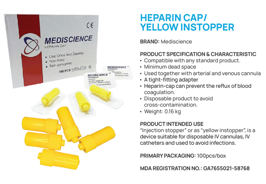 Instopper Heparin Cap