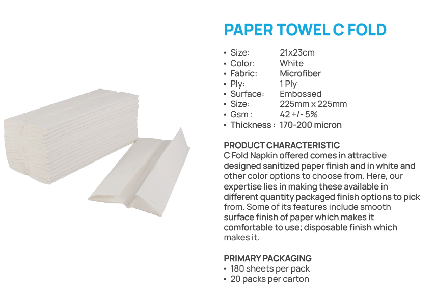 Paper Hand Towels — Multi Fold
