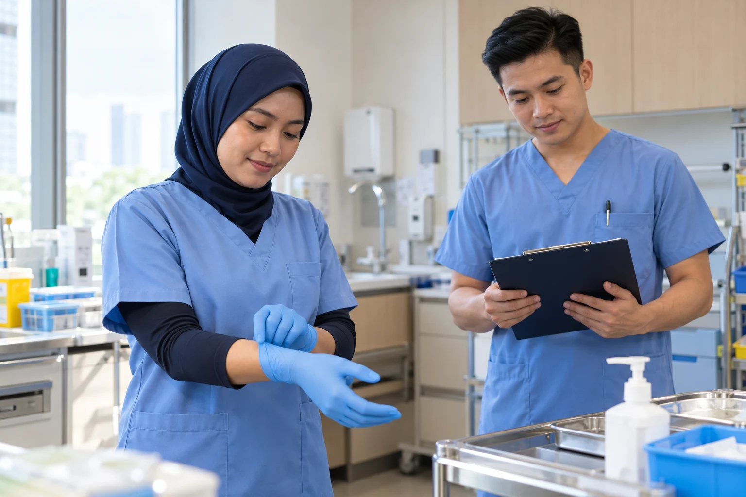 Illustrative Malaysian healthcare professionals
