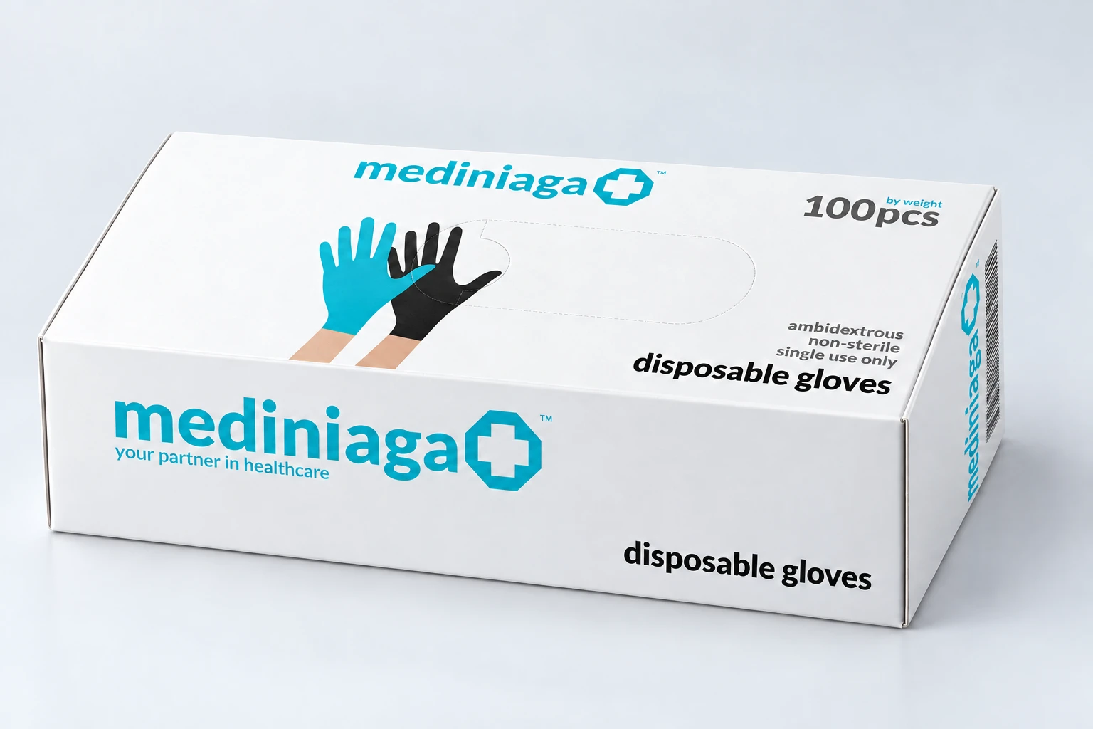 Mediniaga branded glove box