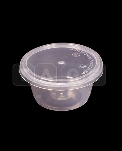 Microwavable Thin - Wall Round PP Container And Lid