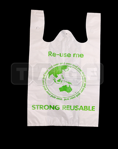 HDPE Carrier Bag (Printed- “RE-USE ME” Strong Reusable)