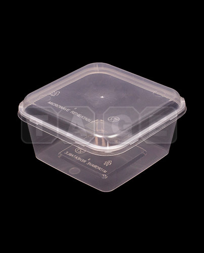 Microwavable Thin - Wall Square PP Container And Lid